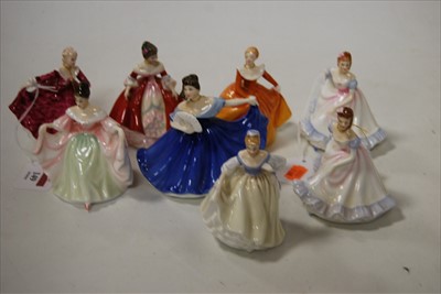 Lot 149 - A collection of eight Royal Doulton miniature...