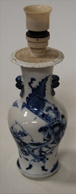 Lot 158 - A Chinese stoneware vase of baluster form...