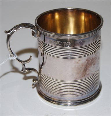 Lot 190 - A small Victorian silver christening tankard,...