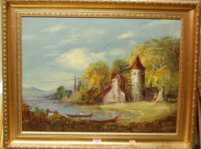 Lot 1054 - 19th century continental school - Coastal...
