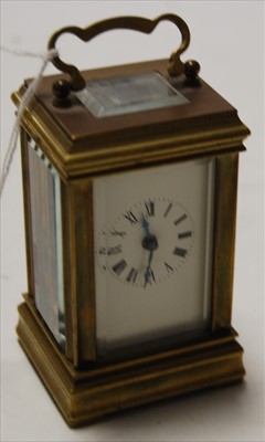 Lot 248 - An early 20th century lacquered brass cased...