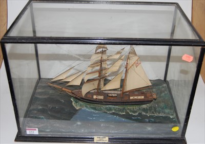 Lot 232 - A scratch-built model of the Mary Celeste, in...