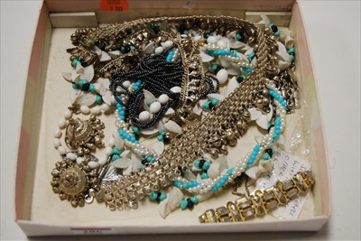 Lot 286 - A collection of Indian temple jewellery to...