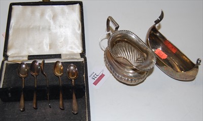 Lot 225 - A 19th century silver milk jug, having...