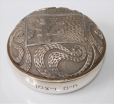 Lot 132 - Anthony Gordon Elson - a 1970s silver circular...