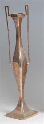 Lot 125 - An early 20th century silver twin handled...
