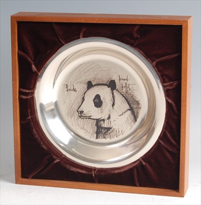 Lot 126 - Bernard Buffett (1928-1999) - a Panda sterling...