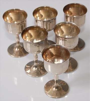 Lot 139 - A set of six early 20th century silver...