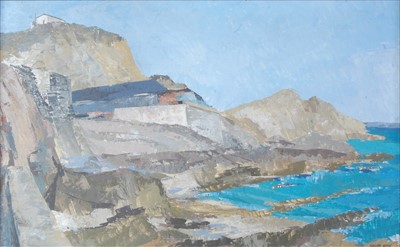 Lot 318 - John Bruce Hurn (b.1926) - Rocky Coastline,...