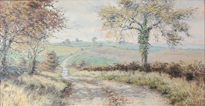 Lot 319 - Rex N. Preston (b.1948) - Country Lane with...