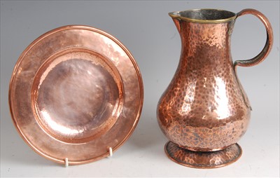 Lot 180 - W.A.S. Benson (1854-1924) - a hammered copper...