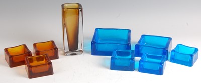 Lot 88 - A suite of 1960s Kosta Boda heavy art glass,...