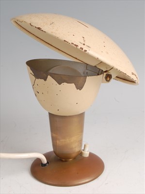 Lot 190 - A 1950s Swedish brass and cream painted...