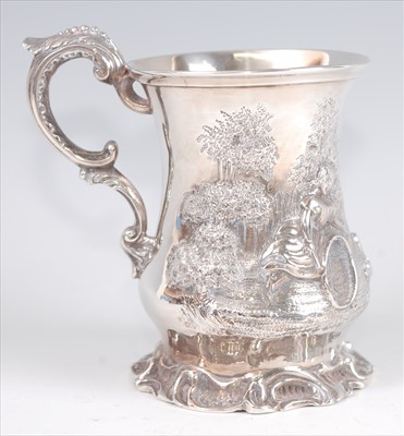 Lot 1159 - An early Victorian silver christening mug, the...