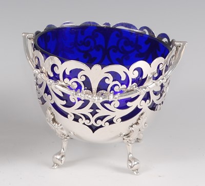 Lot 244 - A circa 1900 continental white metal bonbon...