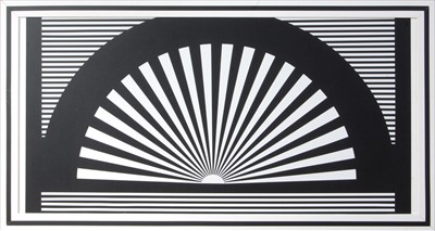 Lot 310 - Frank Downton (b.1936) - Sunburst, black and...