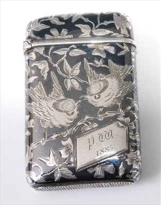 Lot 1184 - A late 19th century continental silver and...