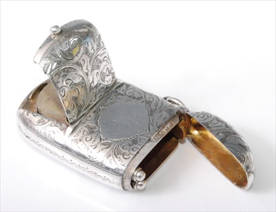 Lot 1185 - A late Victorian silver combination sovereign...