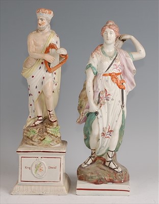 Lot 1103 - An early 19th century Staffordshire pearlware...