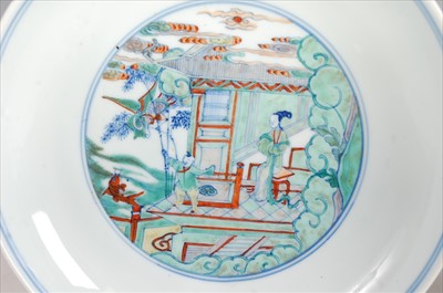Lot 1338 - A pair of 18th century Chinese famille verte...