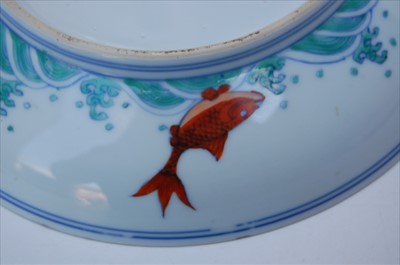 Lot 1338 - A pair of 18th century Chinese famille verte...