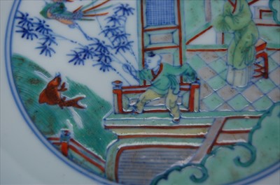 Lot 1338 - A pair of 18th century Chinese famille verte...