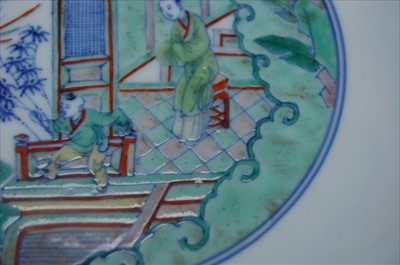 Lot 1338 - A pair of 18th century Chinese famille verte...