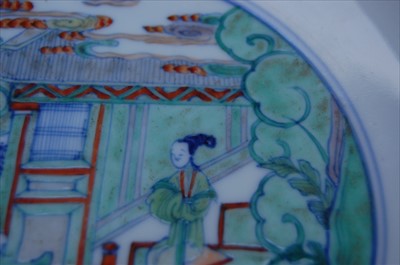 Lot 1338 - A pair of 18th century Chinese famille verte...