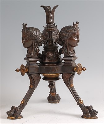 Lot 1291 - A late 19th century bronze and gilt bronze...