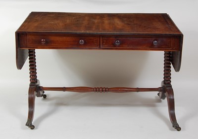 Lot 1238 - A Regency mahogany and rosewood crossbanded...