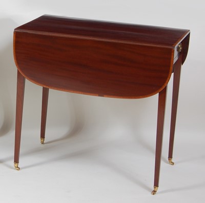 Lot 1217 - A George III mahogany and satinwood...