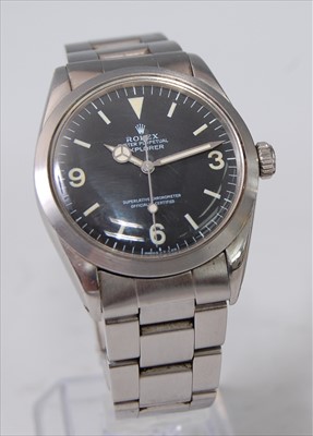 Lot 1250 - A gent's Rolex steel Oyster Perpetual Explorer...