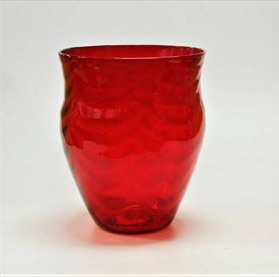 Lot 29 - A large mid 20th century Whitefriars ruby...