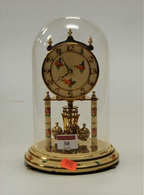 Lot 30 - A mid 20th century lacquered brass and painted...
