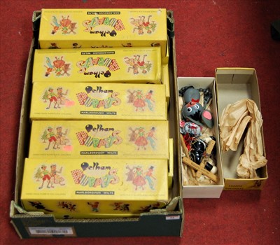 Lot 54 - A collection of 11 boxed Pelham Puppets to...