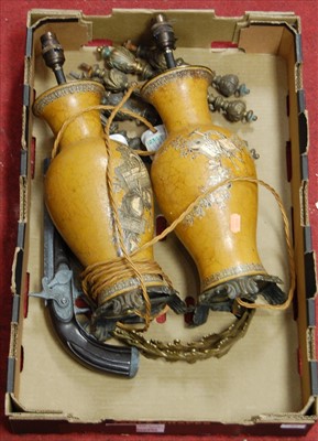 Lot 57 - A box of miscellaneous items to include a pair...