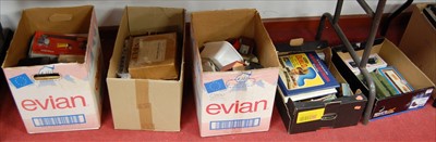 Lot 66 - Four boxes of miscellaneous models, puzzles...