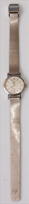 Lot 418 - A lady's Omega Geneve steel cased wristwatch,...
