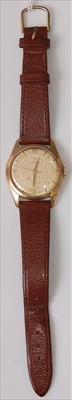 Lot 422 - A gent's Omega 9ct gold cased vintage...