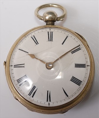 Lot 426 - A George III nickel cased gent's open faced...