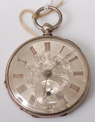 Lot 427 - A late 19th century continental silver cased...