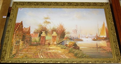 Lot 1047 - Contemporary continental school - river...