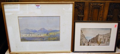 Lot 1042 - Circa 1900 school - The Roman Aquaduct at...