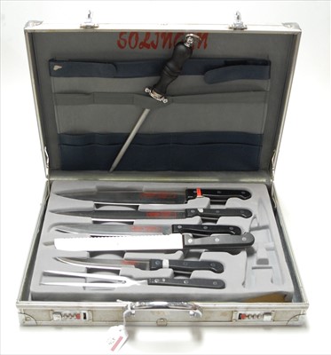 Lot 476 - A modern Hoffmann Solingen 20-piece knife set,...