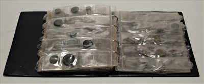 Lot 478 - A folder of assorted metal detecting finds, to...