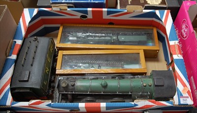 Lot 543 - A modern metal model of The Flying Scotsman;...