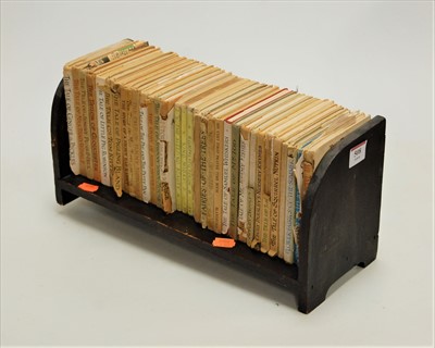 Lot 508 - A small oak book trough containing various...