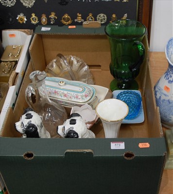 Lot 571 - A collection of glassware and ceramics, to...