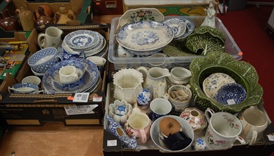Lot 530 - Three boxes of miscellaneous china to include...