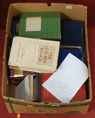Lot 605 - A box of books, to include 19th century...